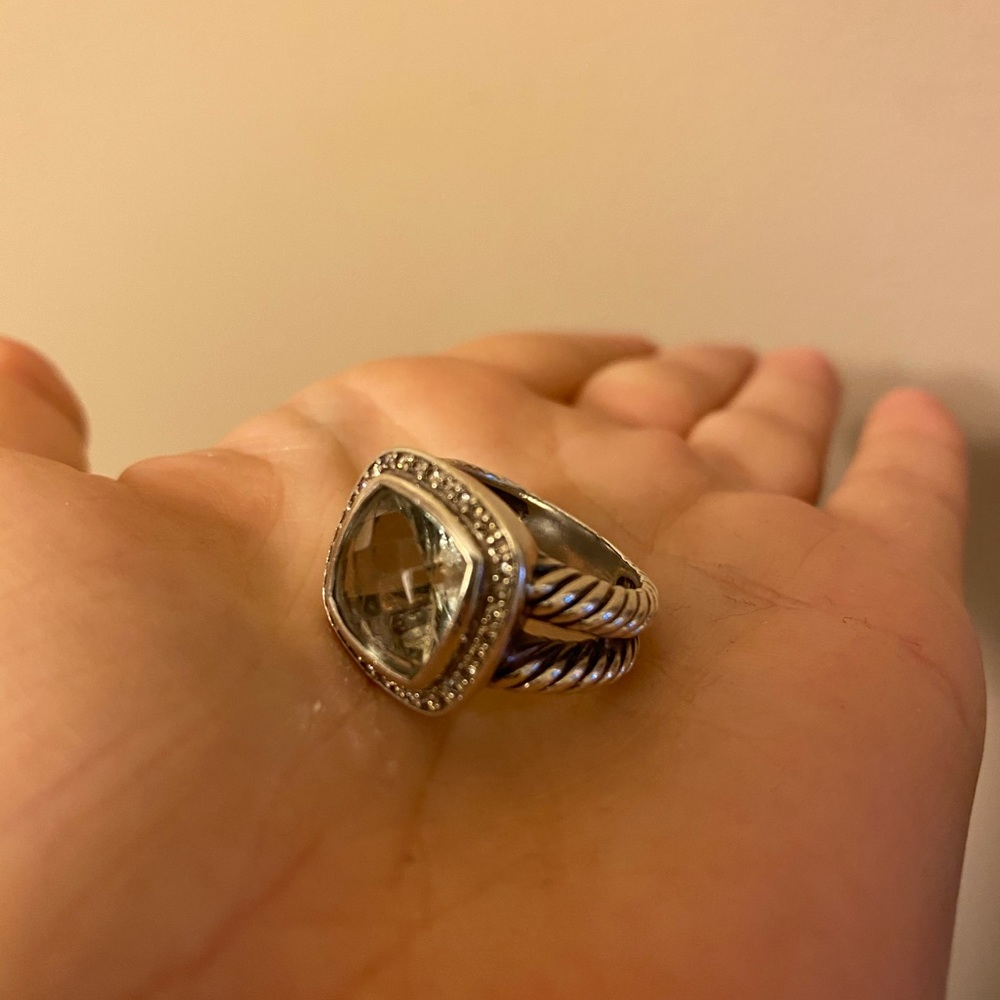 David Yurman Albion ring with prasiolite stone 6 - Picture 3 of 6